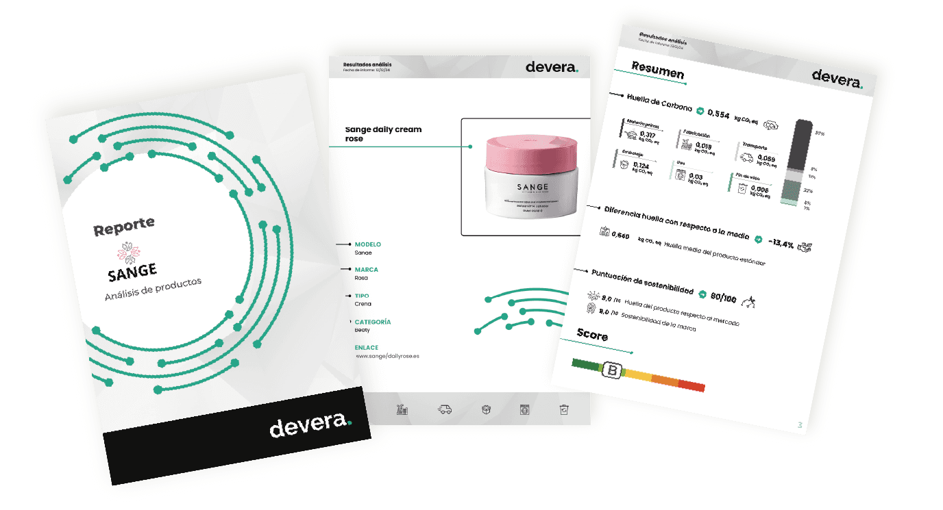 LCA report exported as PDF with lifecycle phase breakdown
